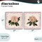 Stupell Industries Pink Vintage Pattern Botanicals 2pc Framed Giclee Set, design by Livi Finn